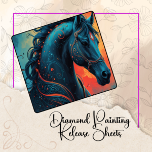 Majestic Horse, Year of the Horse 2026, Reusable Silicone Diamond Painting Release Papers