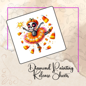 Candy Corn Skeleton Dancer - Diamond Painting Release Sheets