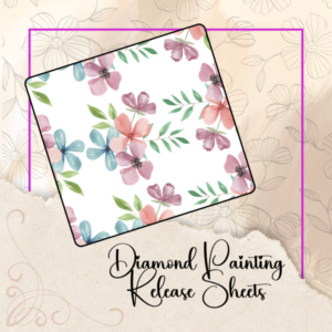 Abstract Floral Silicone Cover Release Sheets, Diamond Painting