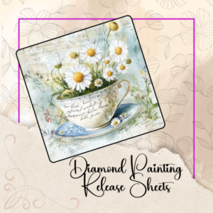 Teacup Daisies - Reusable Silicone Release Sheets