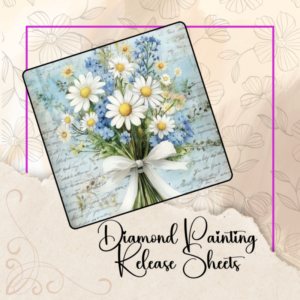 Daisy Diamond Painting Release Paper: Reusable Silicone Cover Sheets