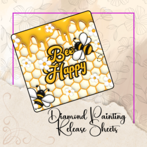 Bee Happy Design, Diamond Painting Release Paper