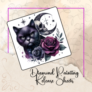 Mystic Black Cat Diamond Painting Release Papers