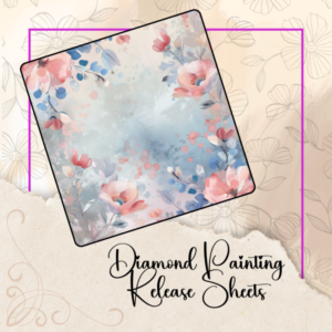 Soft Pastel Floral Design - Reusable Diamond Painting Release Paper