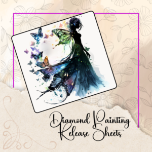 Gothic Fairy with Butterflies - Diamond Painting Release Paper