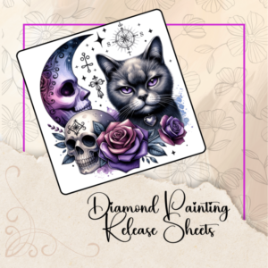 Mystic Black Cat Diamond Painting Release Sheets