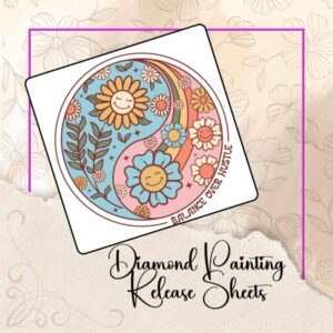 Folk Art Ying Yang Diamond Painting Release Paper