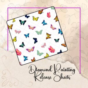 Butterfly Diamond Painting Release Papers: Reusable Silicone Cover Sheets