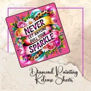 Sparkle! Reusable Silicone Diamond Painting Release Papers