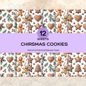 Christmas Cookies Set, Reusable Silicone Diamond Painting Release Papers