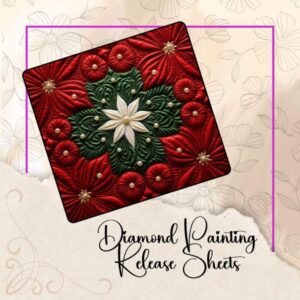 Dark Christmas Texture Background, Reusable Silicone Diamond Painting Release Papers