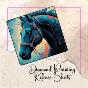 Majestic Horse, Year of the Horse 2026, Reusable Silicone Diamond Painting Release Papers