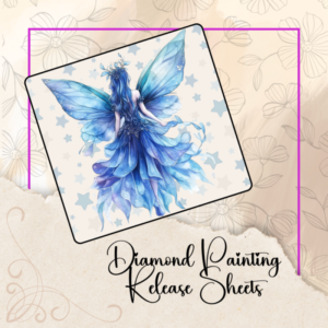 Blue Fantasy Fairy, Diamond Painting Silicone Release Sheets