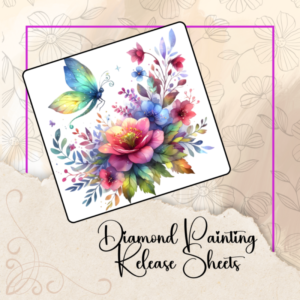 Watercolor Spring Floral, Diamond Painting Release Paper: Reusable Silicone Covers