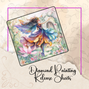 Watercolor Spring Fairy, Diamond Painting Silicone Release Sheets