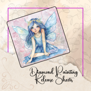 Adorable Spring Fairy, Diamond Painting Silicone Release Sheets