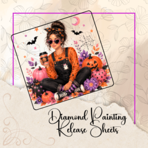 Punkin' Latte, Reusable Silicone Diamond Painting Release Papers