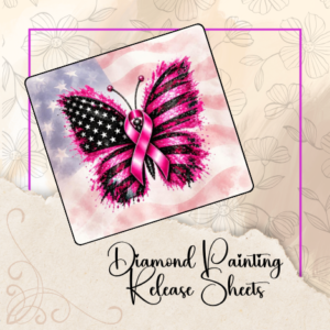 Ribbon Butterfly Flag, Reusable Silicone Diamond Painting Release Papers